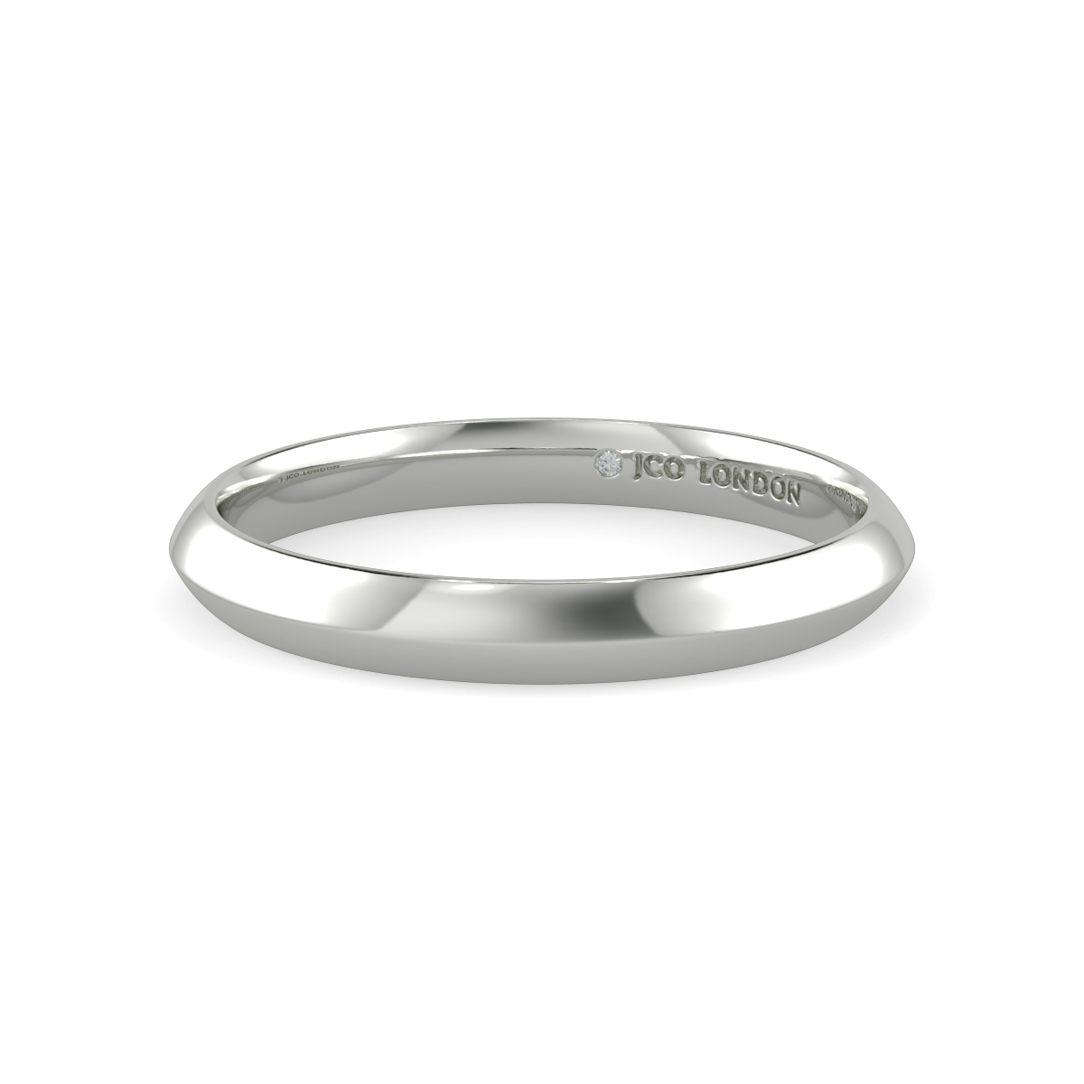 Court Plain Wedding Band