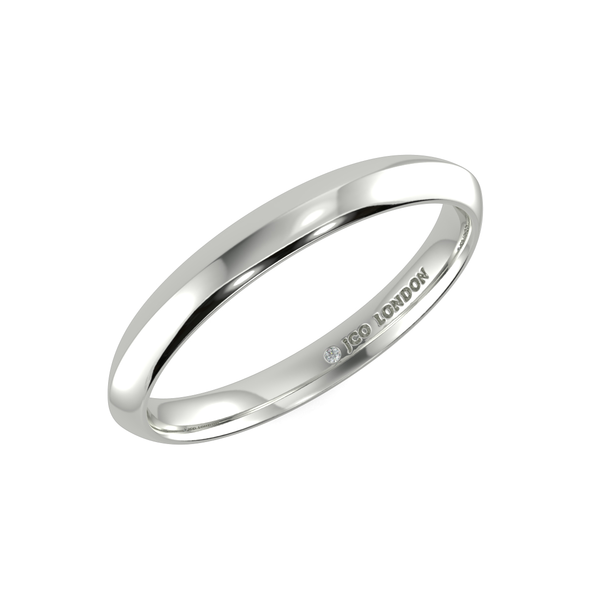 Court Plain Wedding Band