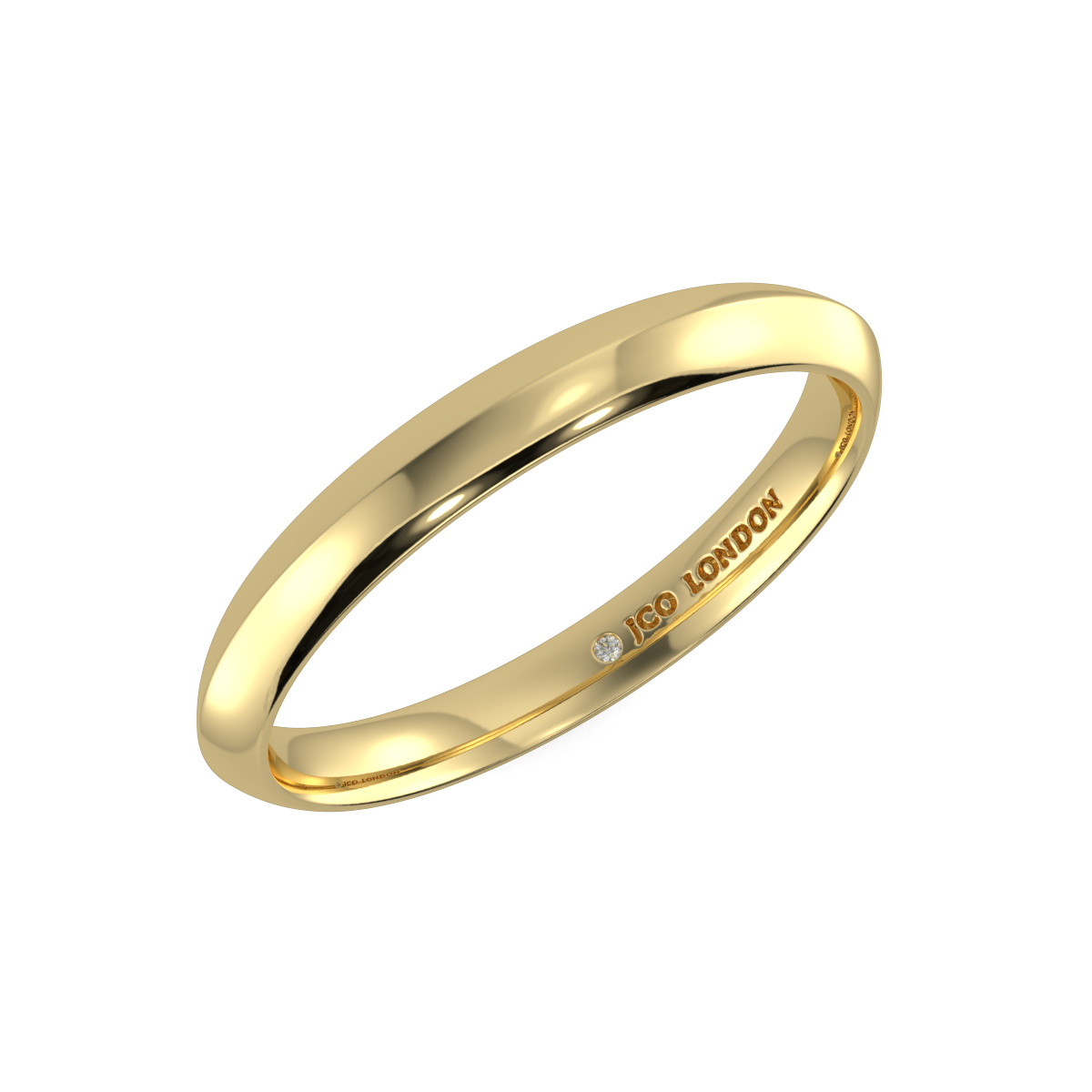 Court Plain Wedding Band