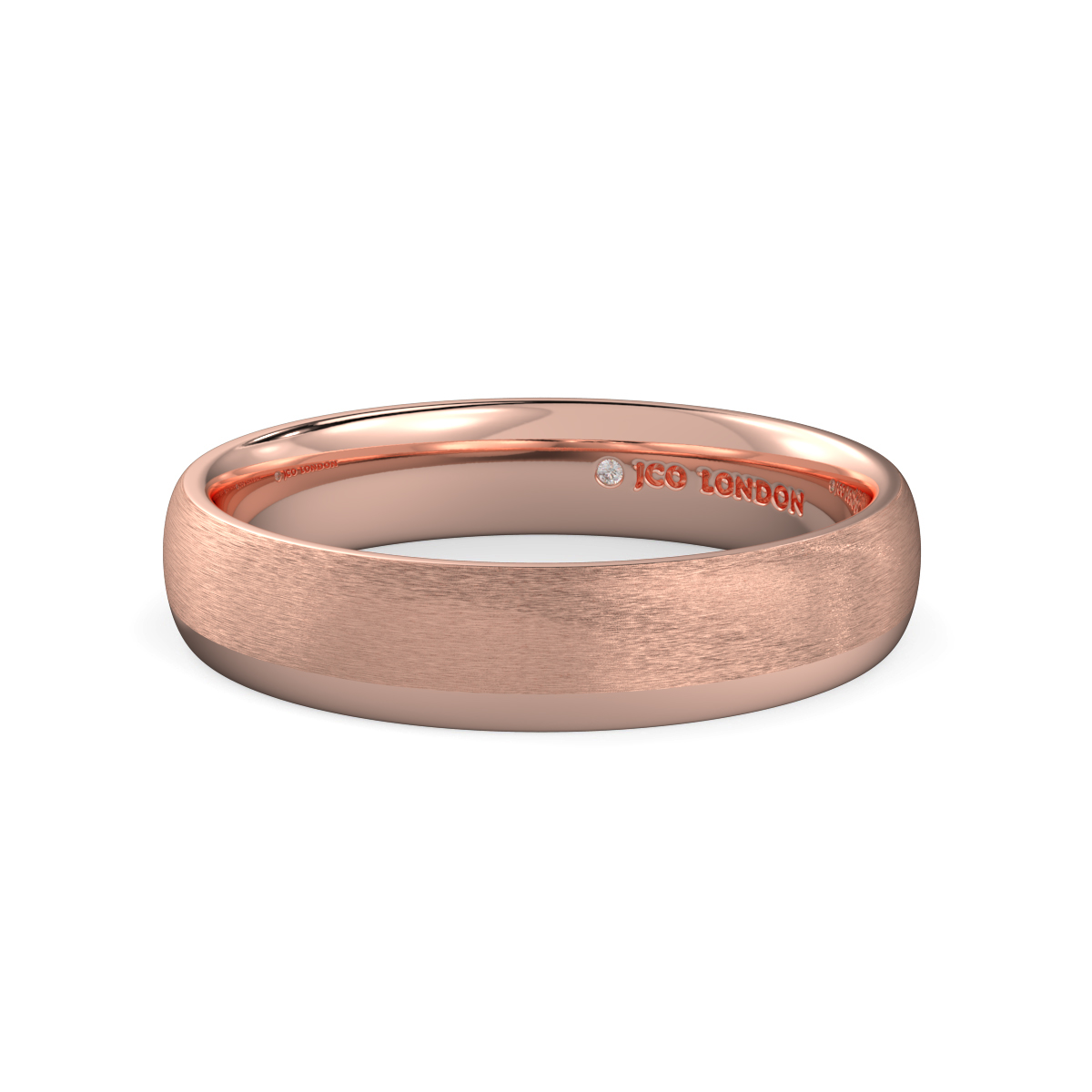 Shallow Court Plain Wedding Band