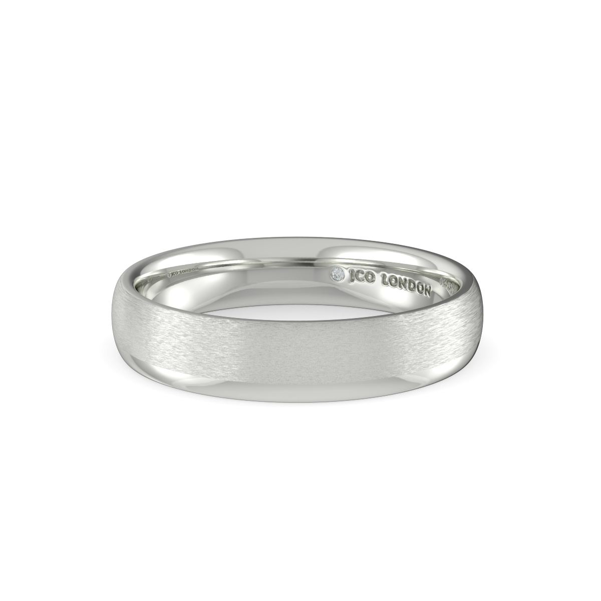 Shallow Court Plain Wedding Band
