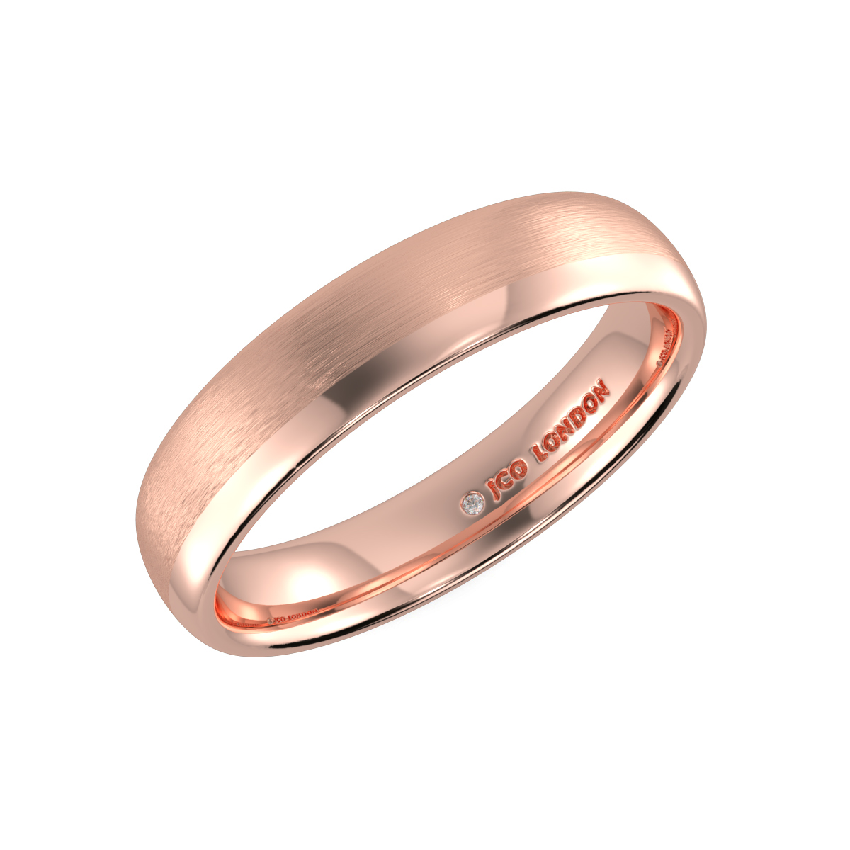 Shallow Court Plain Wedding Band