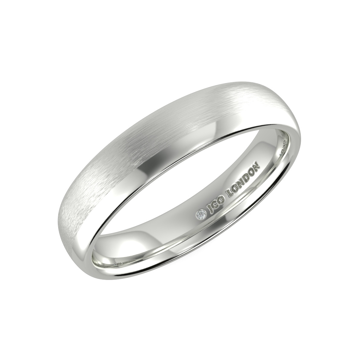 Shallow Court Plain Wedding Band
