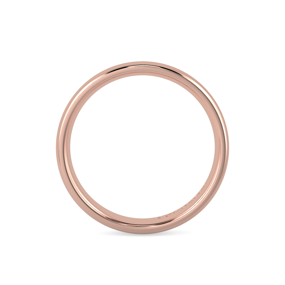 Shallow Court Plain Wedding Band