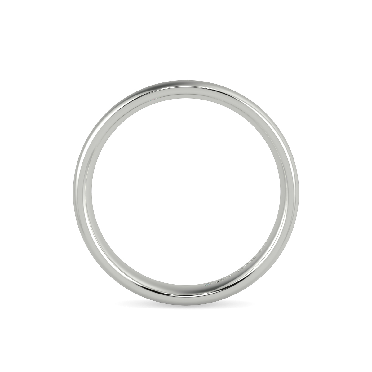 Shallow Court Plain Wedding Band