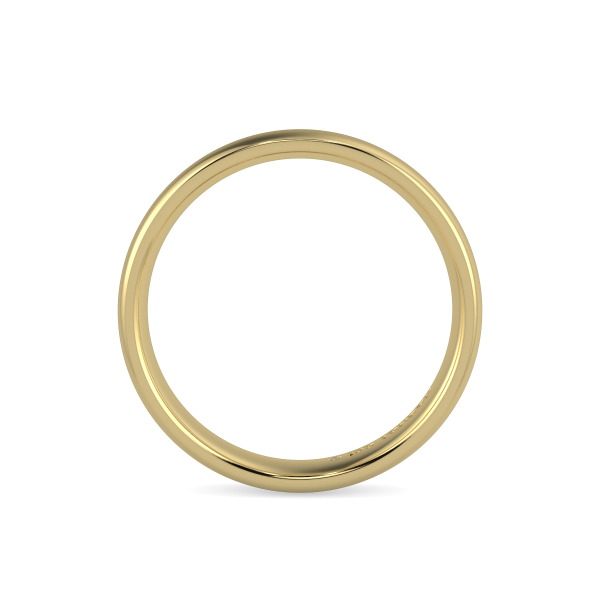 Shallow Court Plain Wedding Band