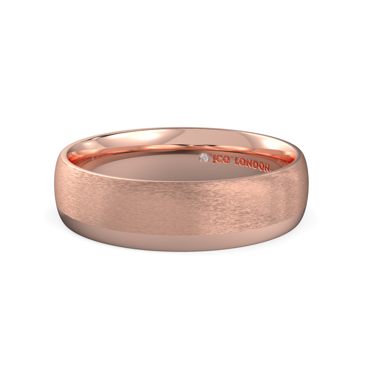 Shallow Court Plain Wedding Band
