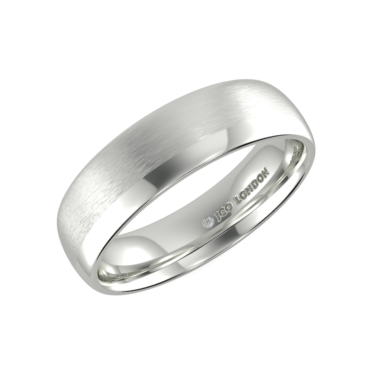 Shallow Court Plain Wedding Band