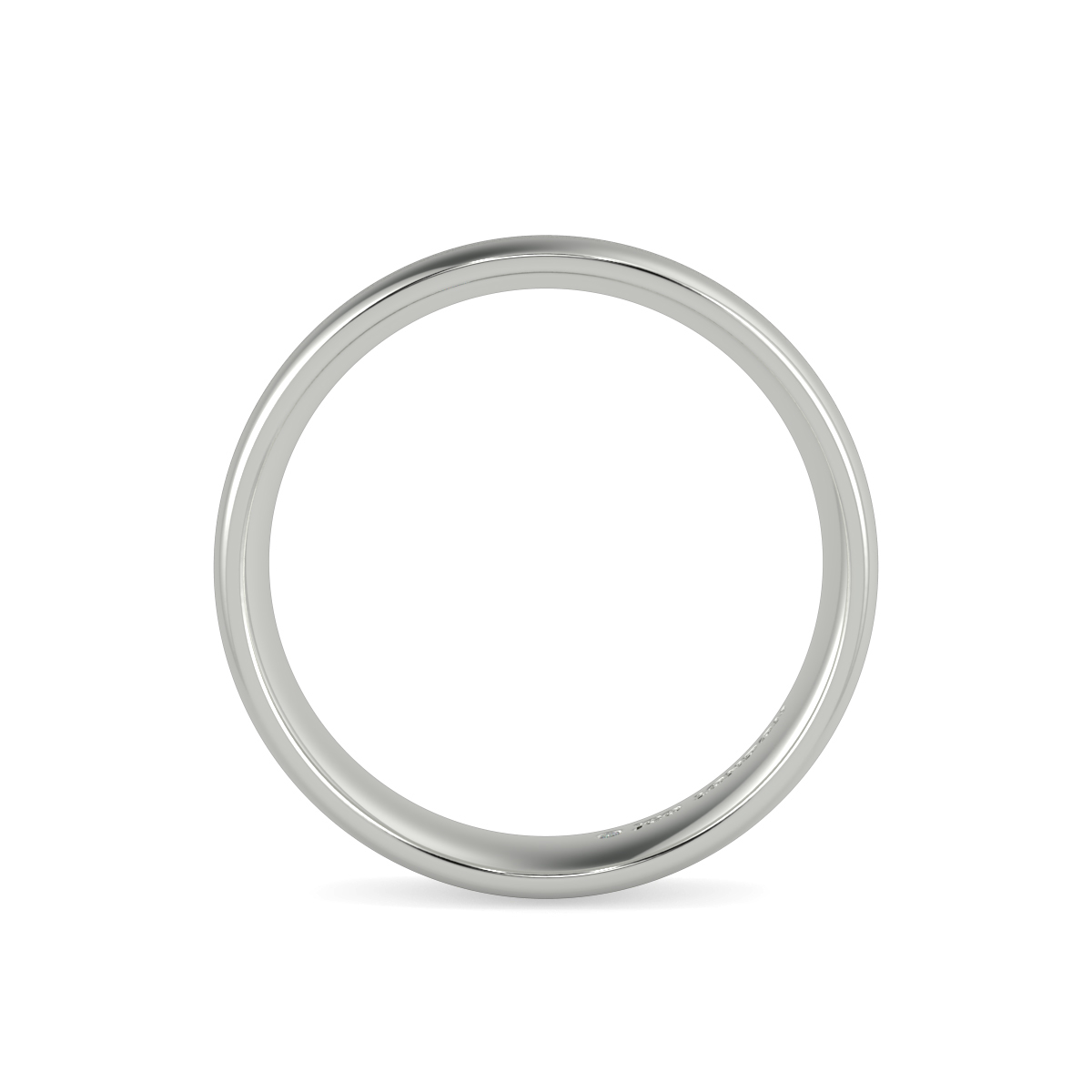 Shallow Court Plain Wedding Band
