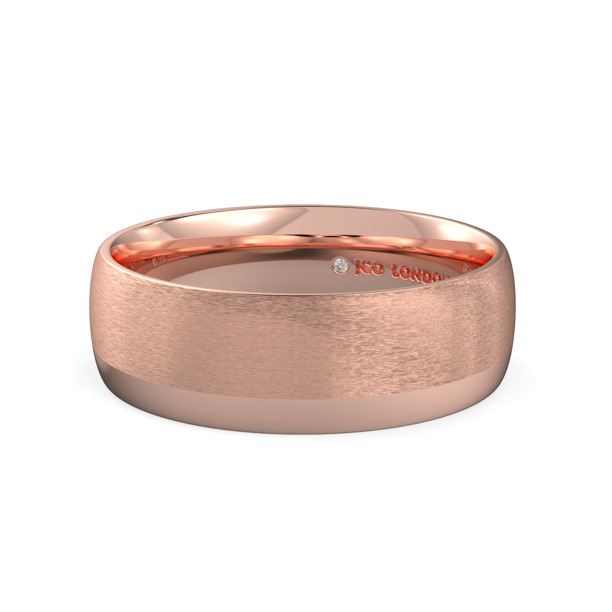 Shallow Court Plain Wedding Band