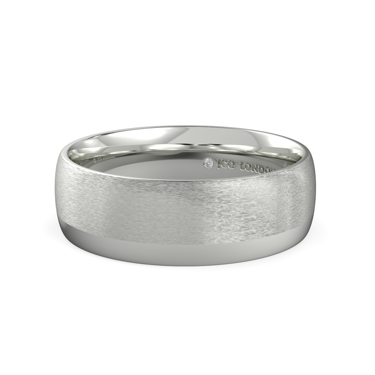 Shallow Court Plain Wedding Band