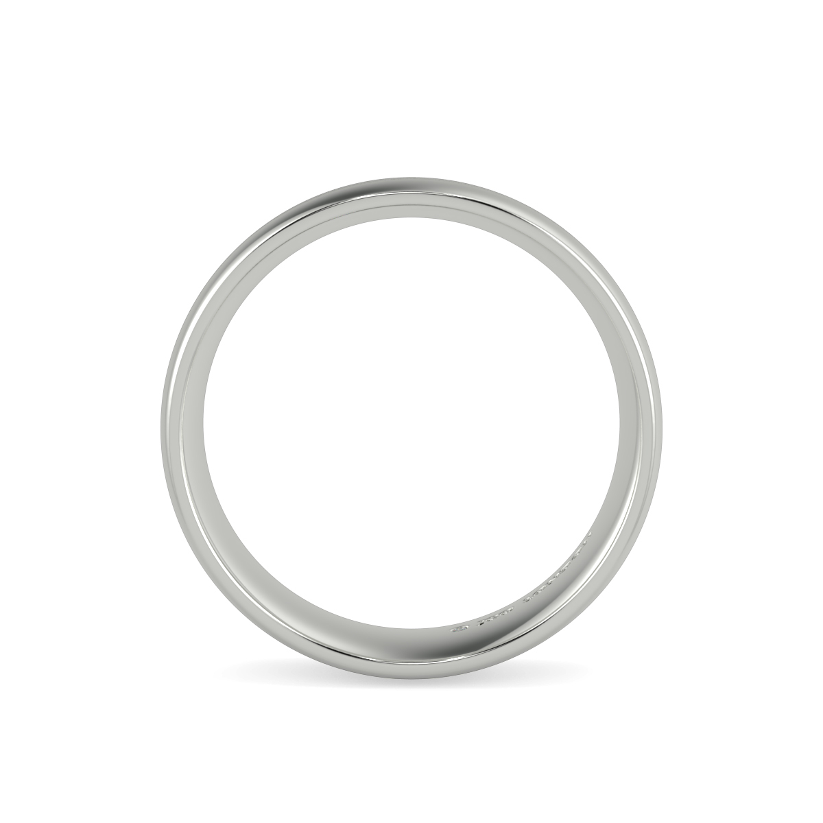 Shallow Court Plain Wedding Band