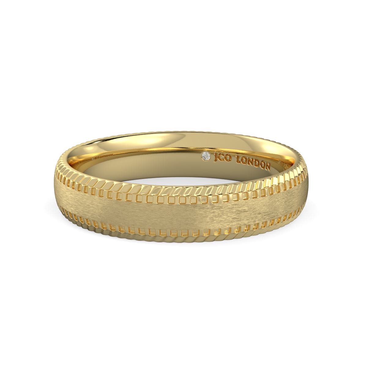 Shallow Court Plain Wedding Band