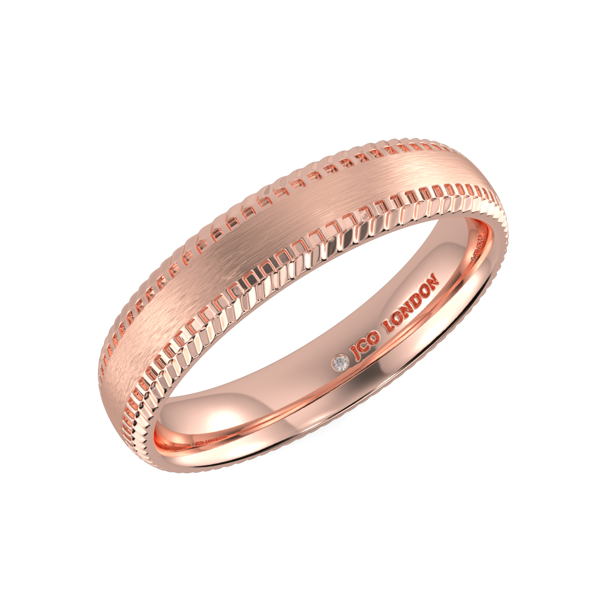 Shallow Court Plain Wedding Band
