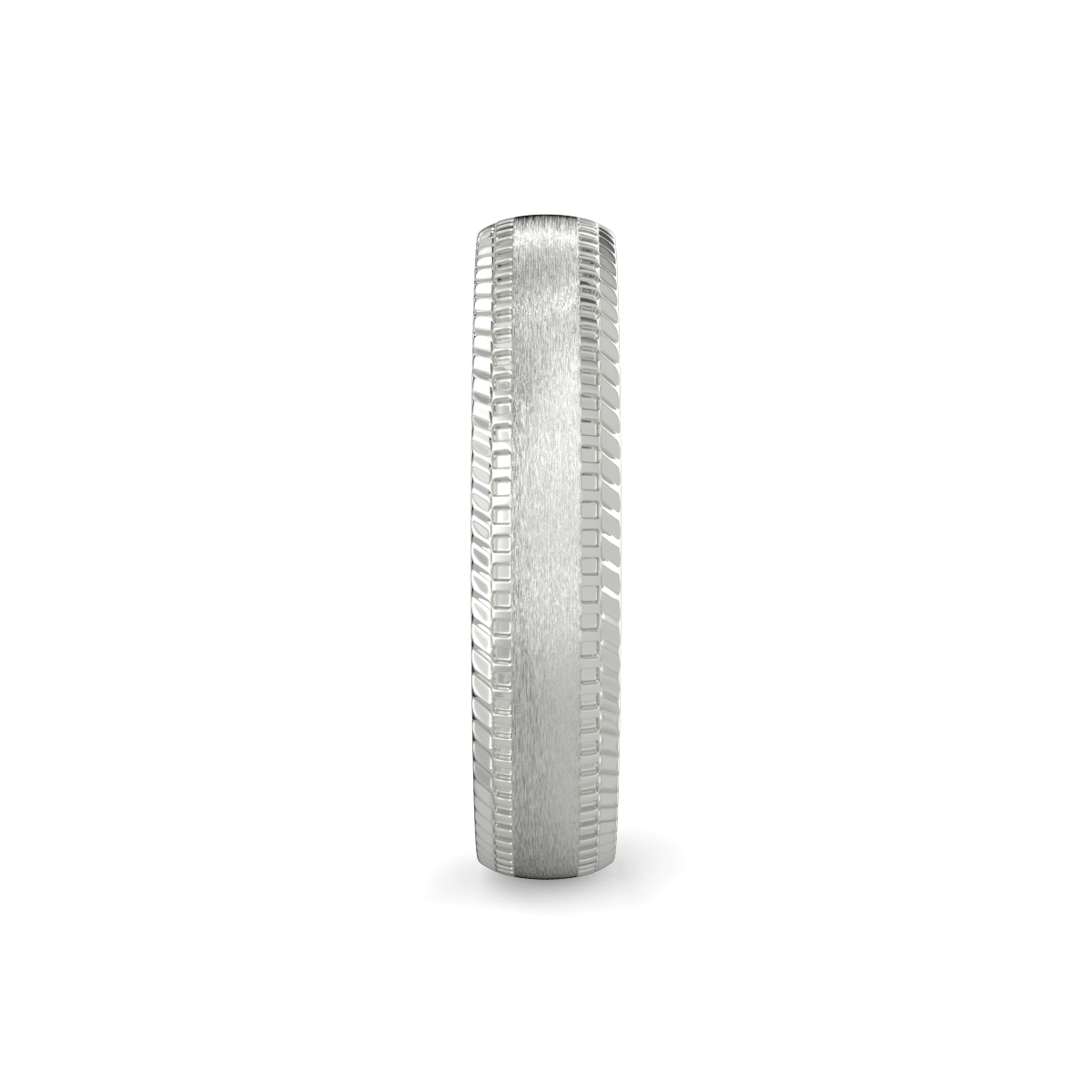 Shallow Court Plain Wedding Band