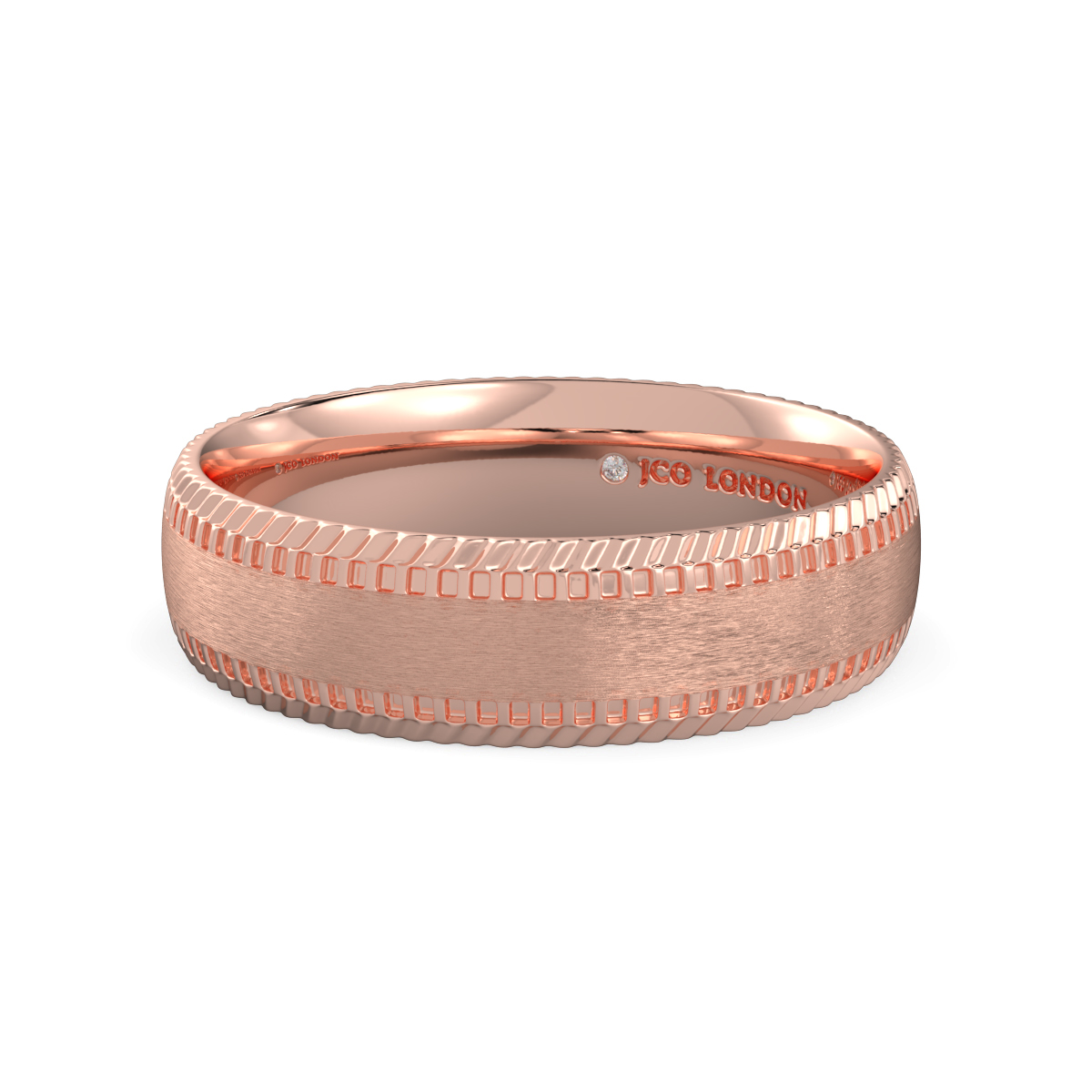 Shallow Court Plain Wedding Band