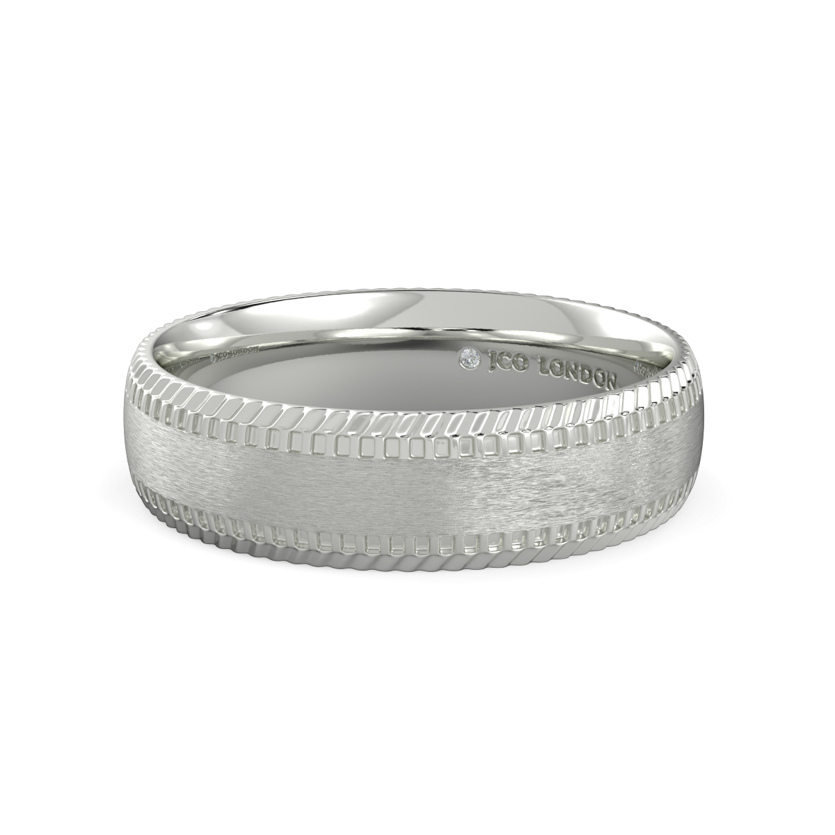 Shallow Court Plain Wedding Band
