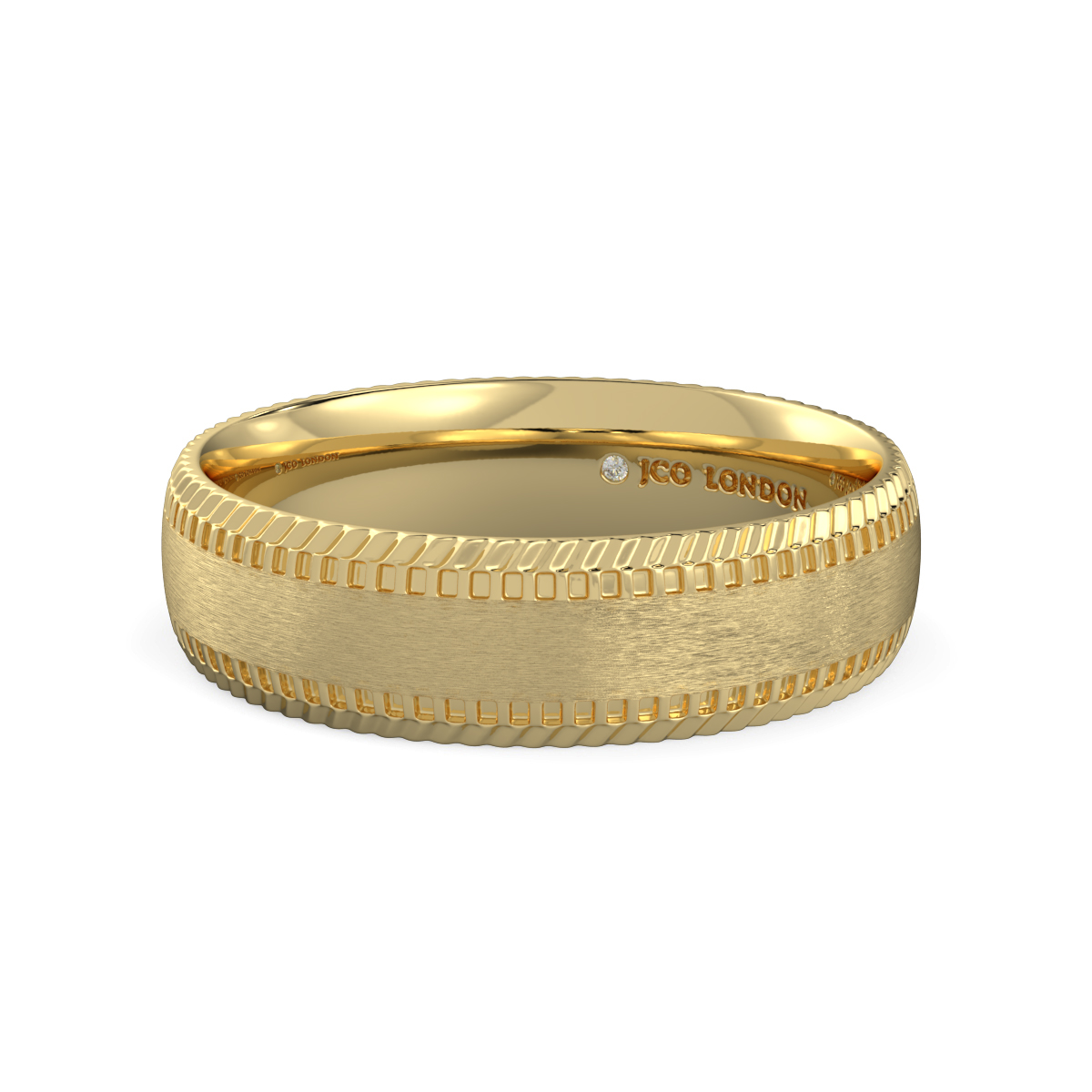 Shallow Court Plain Wedding Band