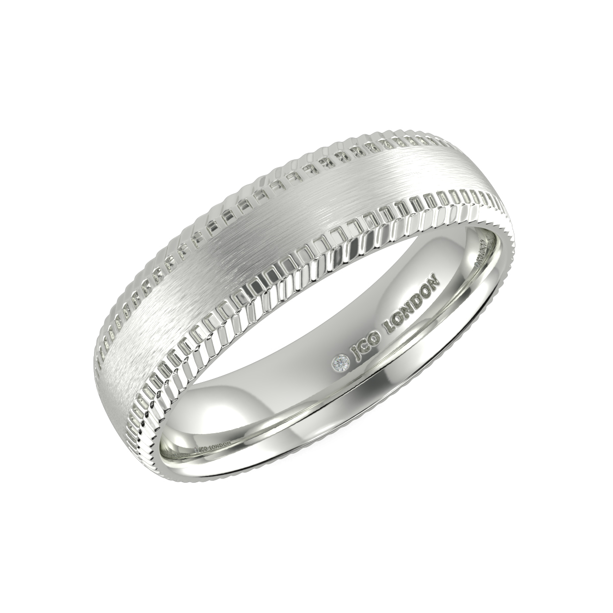 Shallow Court Plain Wedding Band