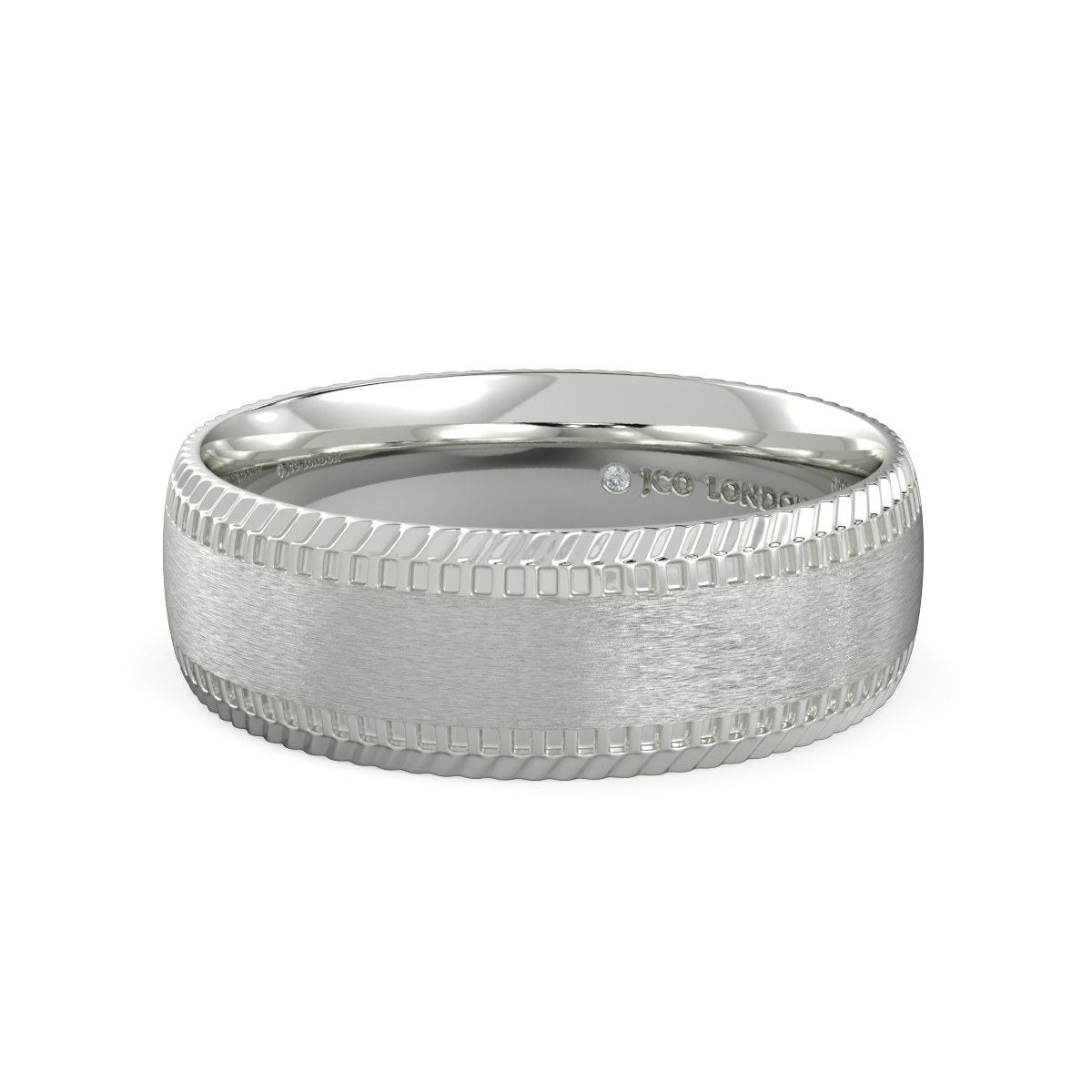 Shallow Court Plain Wedding Band