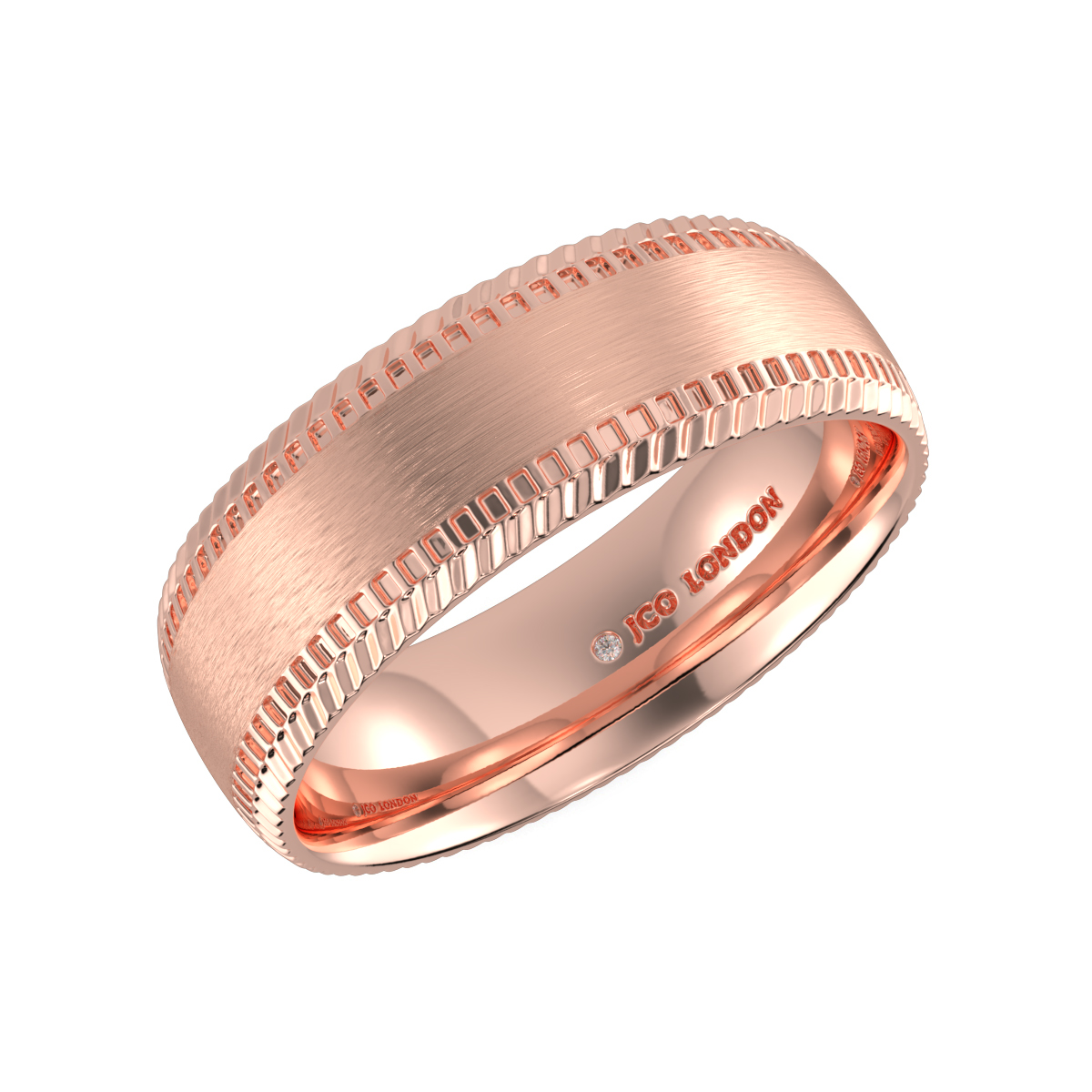 Shallow Court Plain Wedding Band