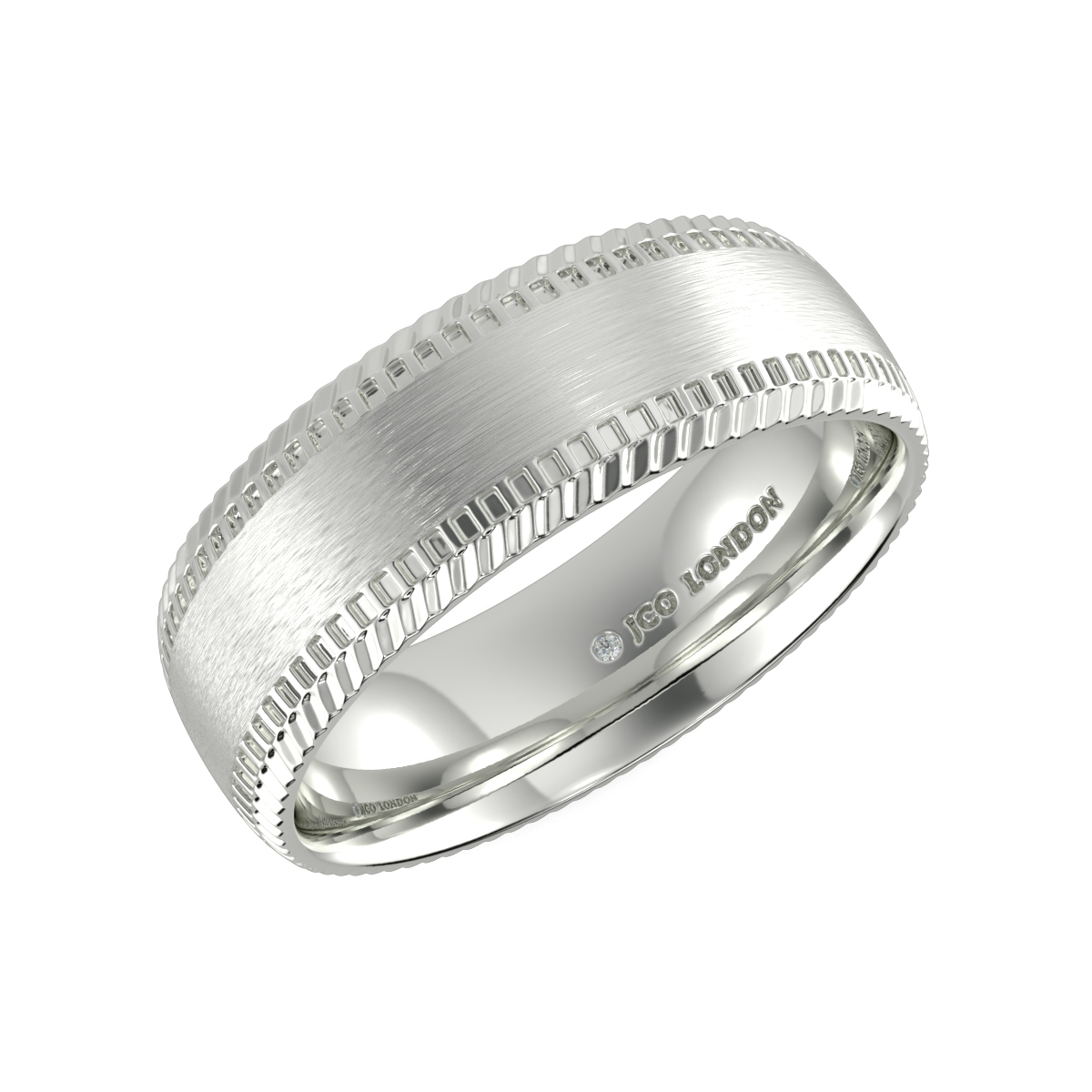 Shallow Court Plain Wedding Band