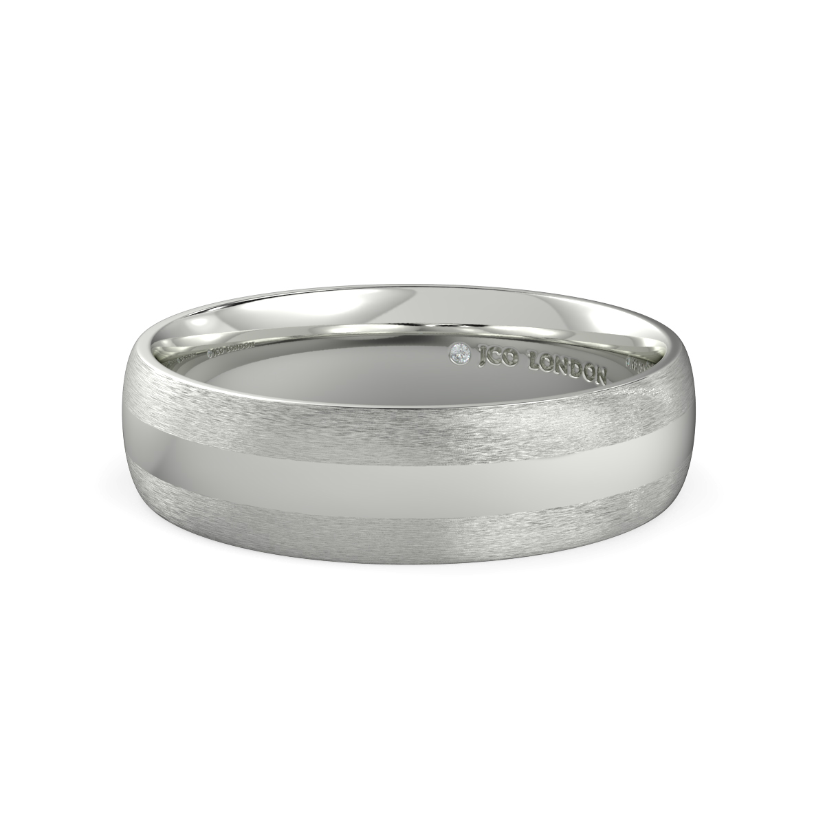 Shallow Court Plain Wedding Band