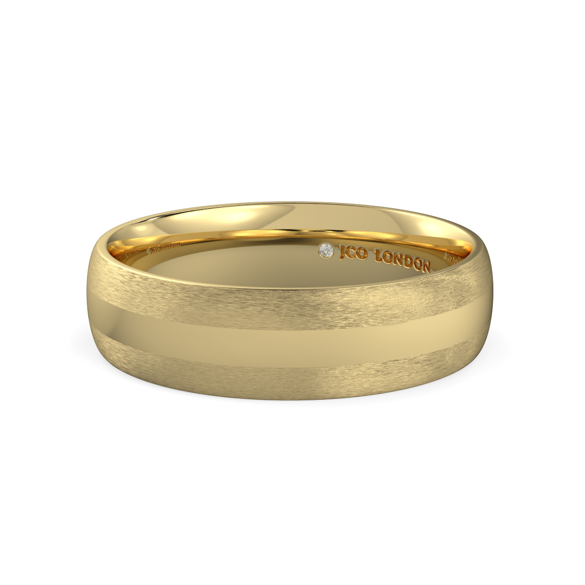 Shallow Court Plain Wedding Band