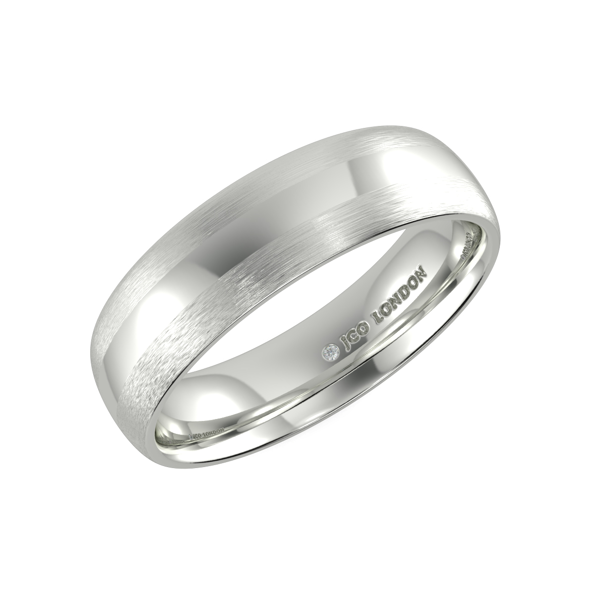 Shallow Court Plain Wedding Band