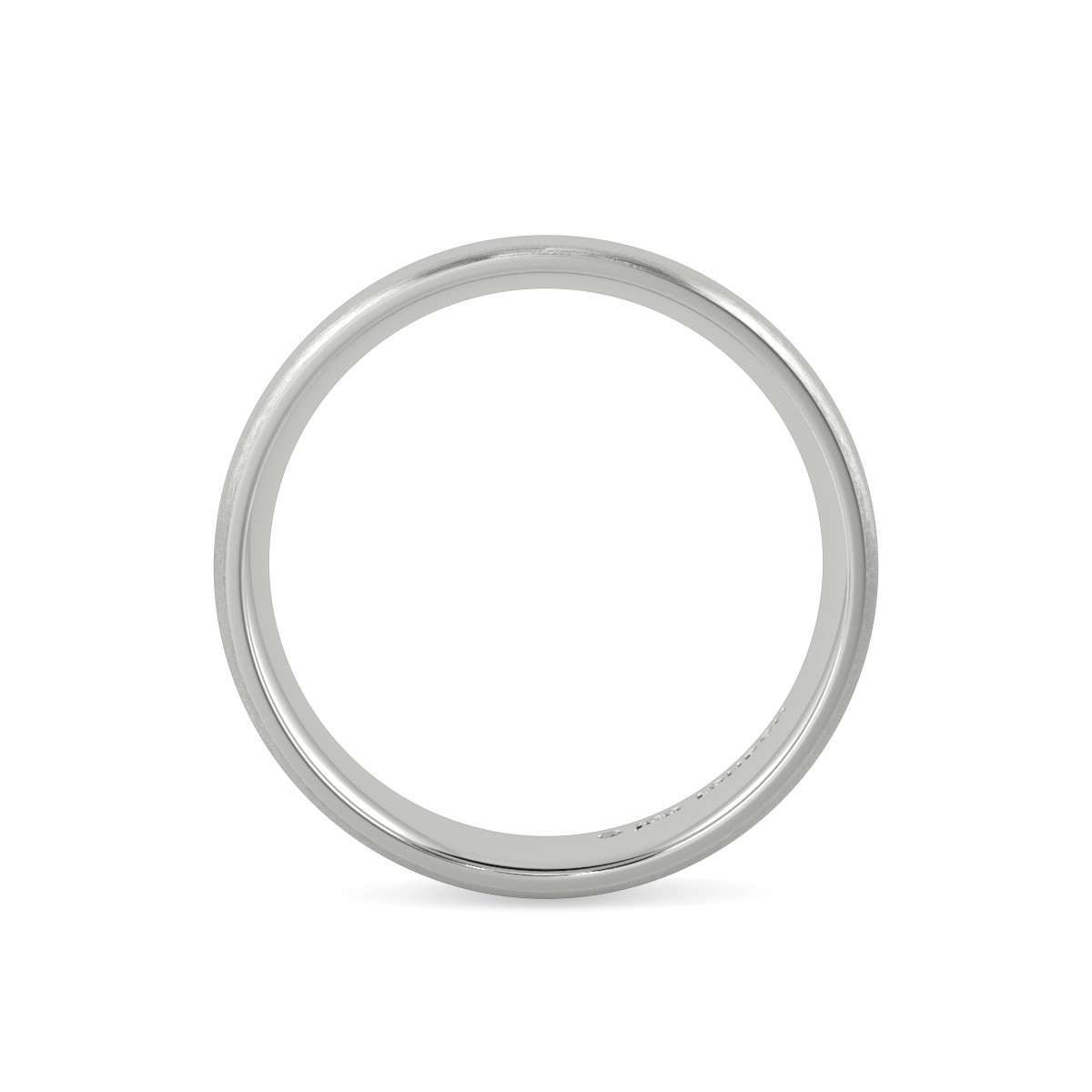 Shallow Court Plain Wedding Band