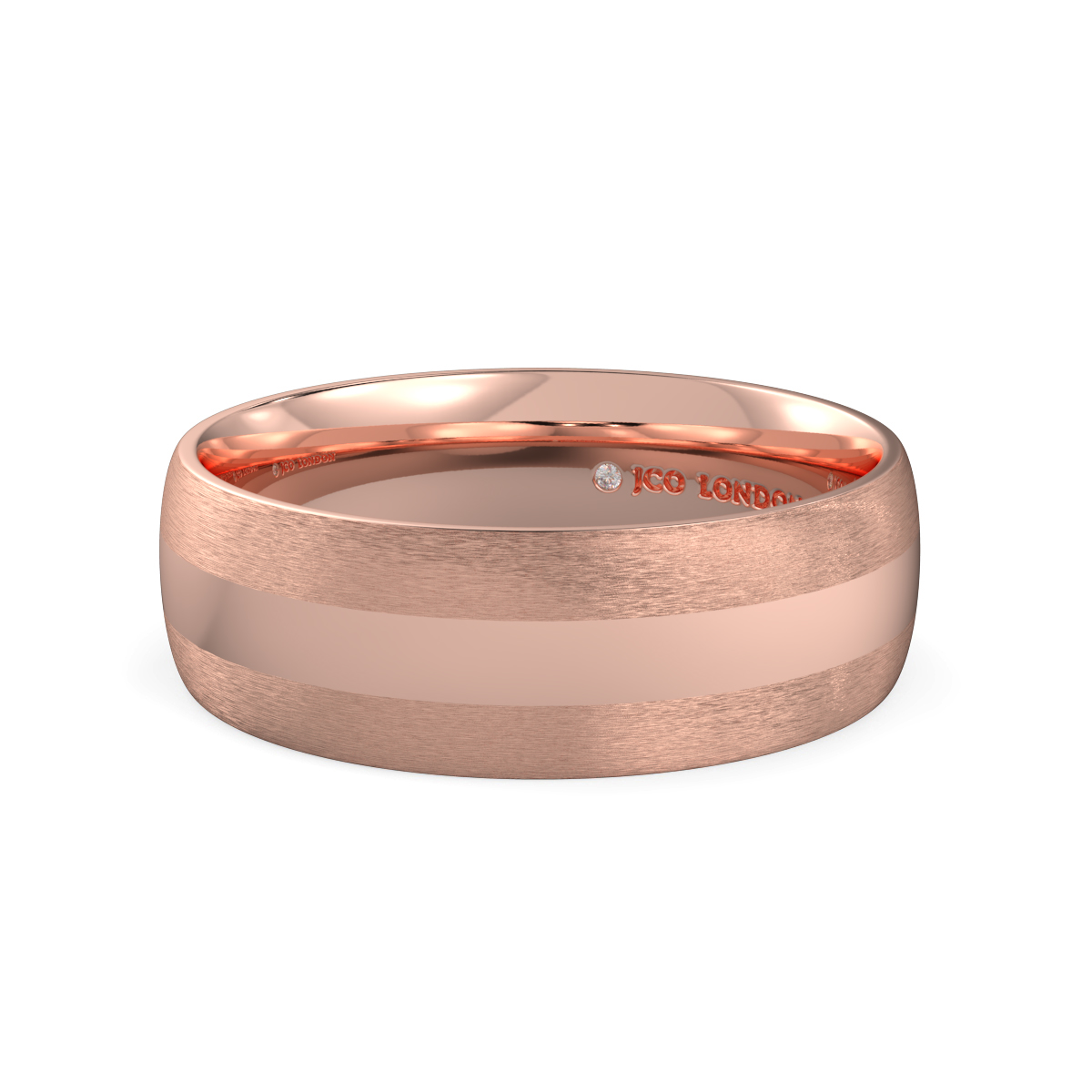 Shallow Court Plain Wedding Band