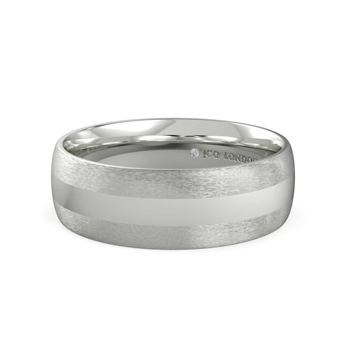 Shallow Court Plain Wedding Band