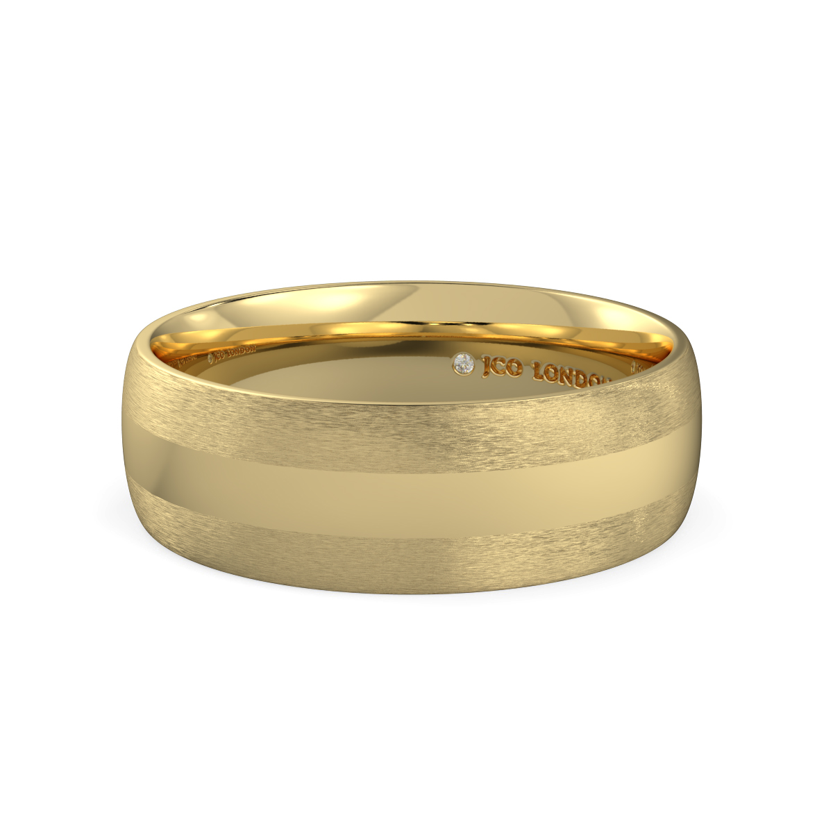 Shallow Court Plain Wedding Band