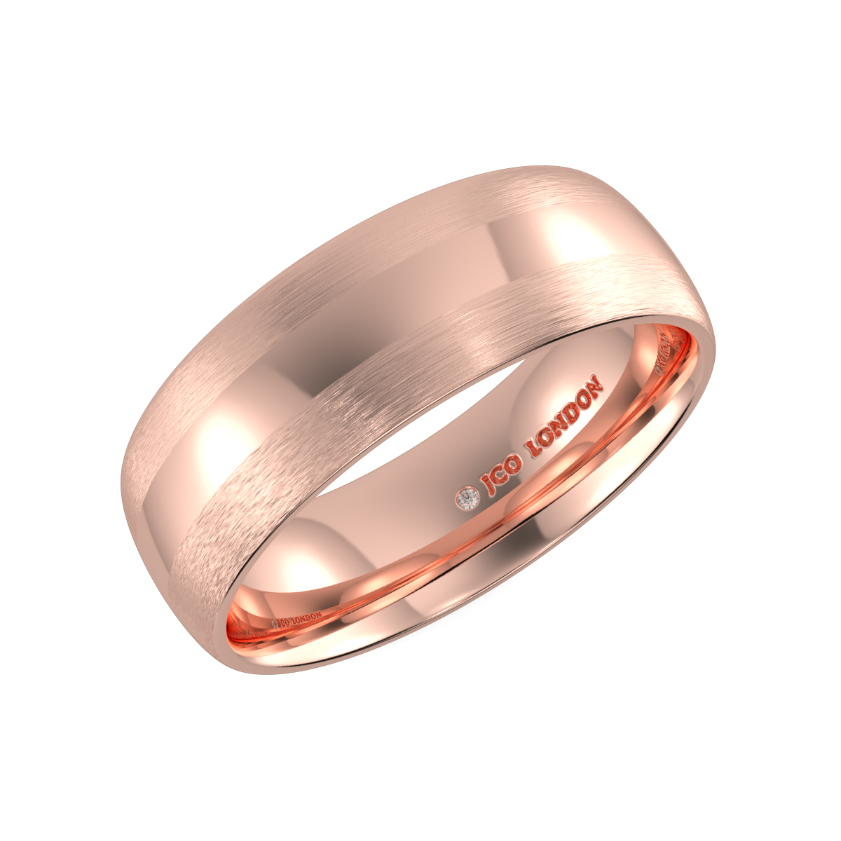 Shallow Court Plain Wedding Band