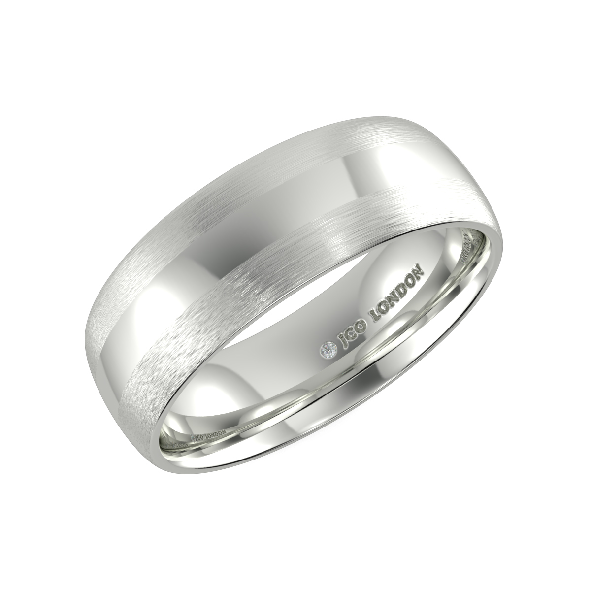 Shallow Court Plain Wedding Band