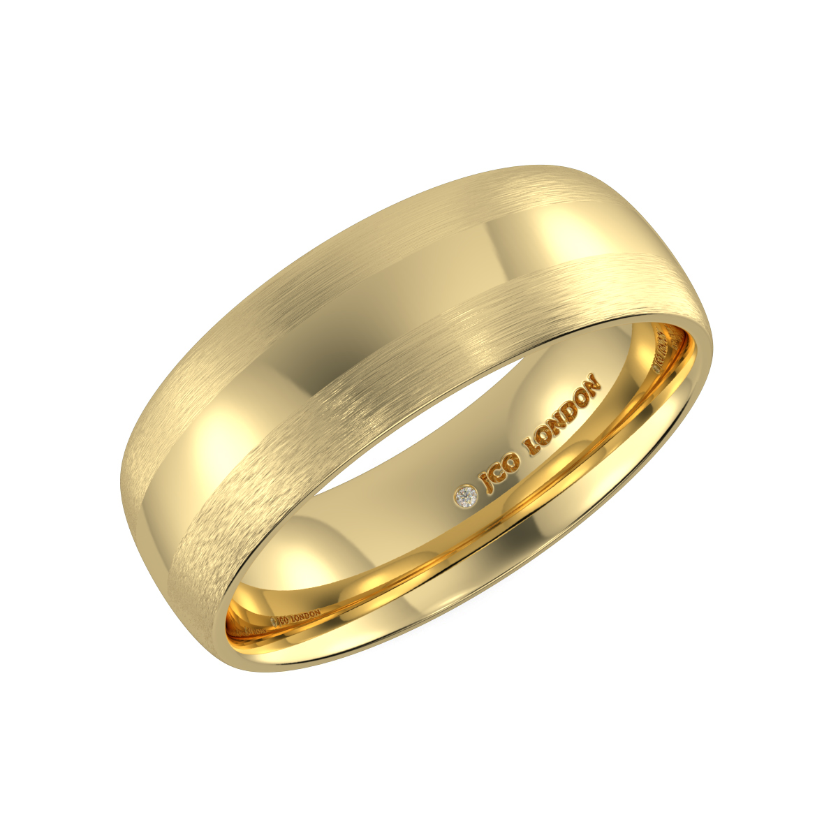 Shallow Court Plain Wedding Band