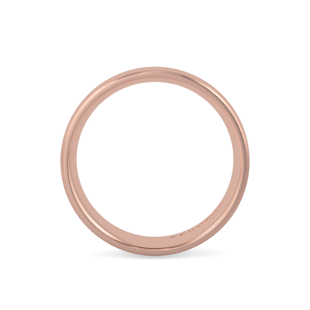 Shallow Court Plain Wedding Band