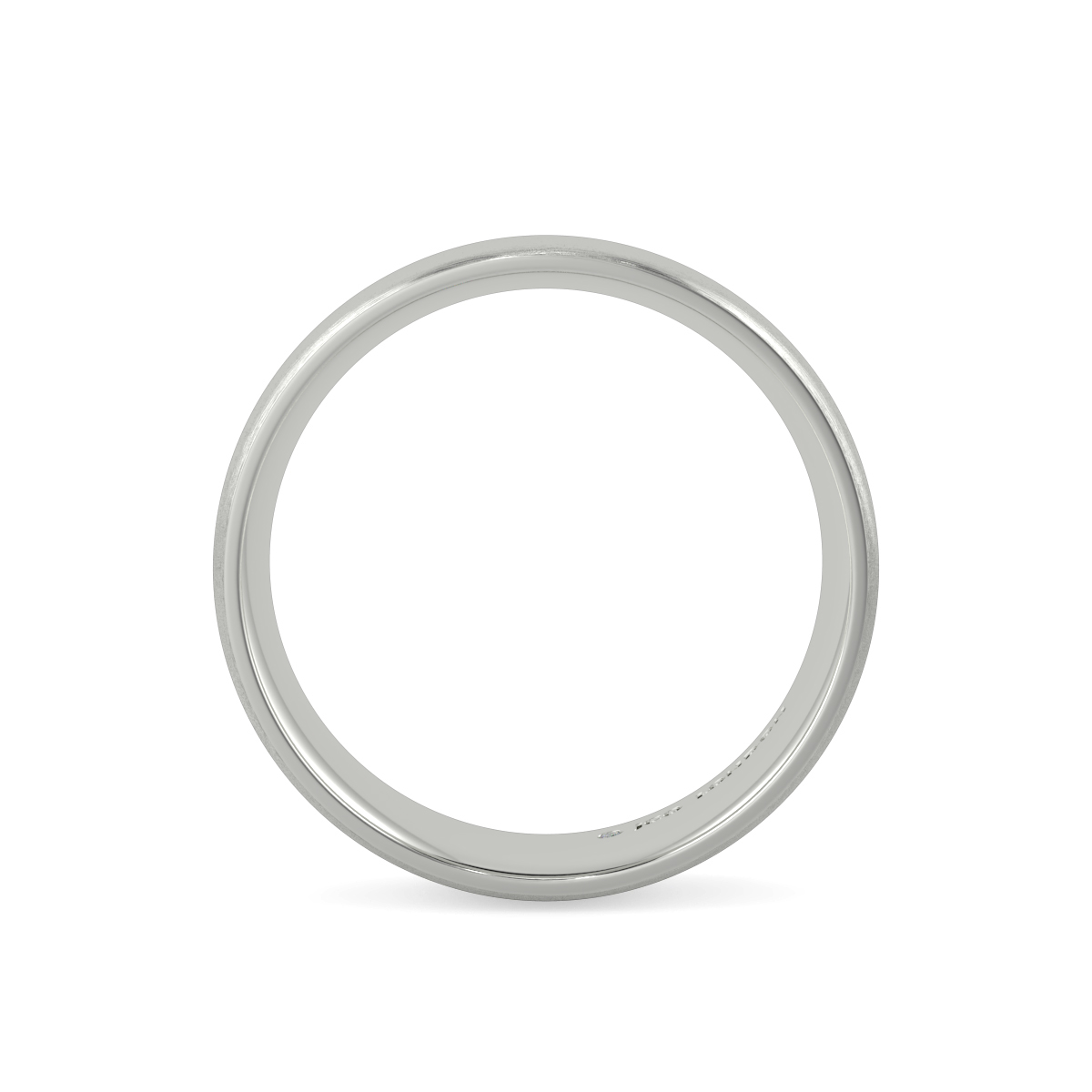 Shallow Court Plain Wedding Band