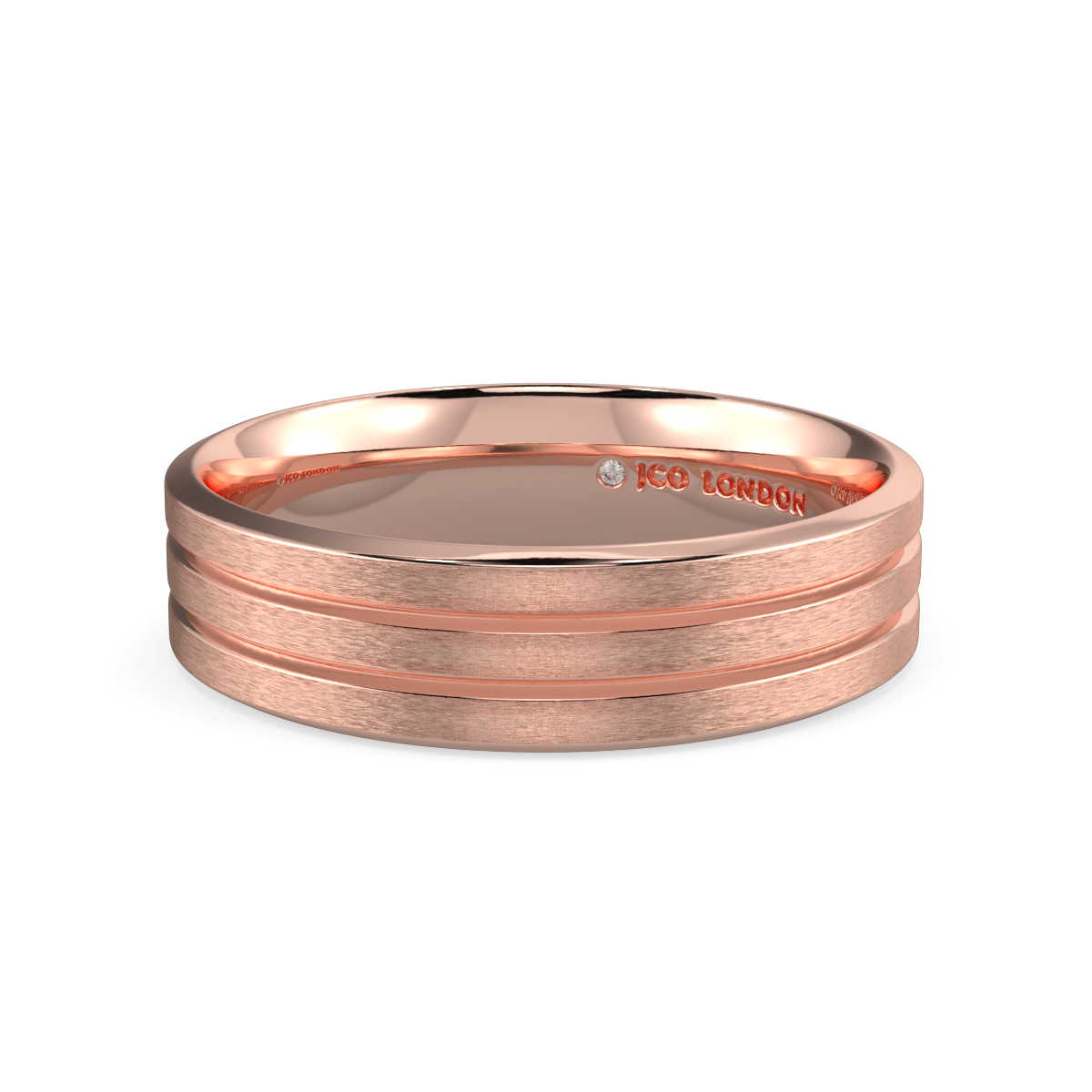Flat Court Plain Wedding Band