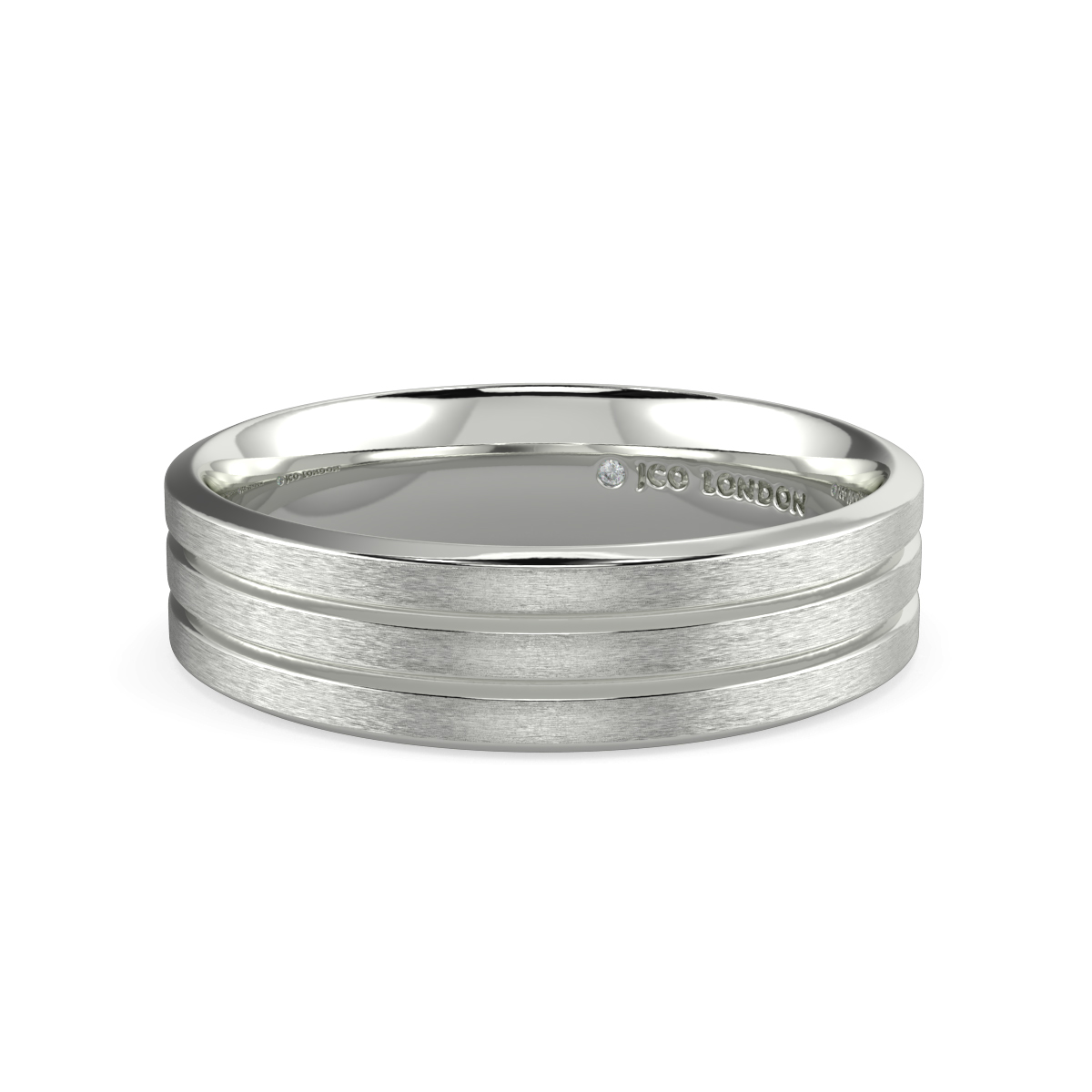 Flat Court Plain Wedding Band