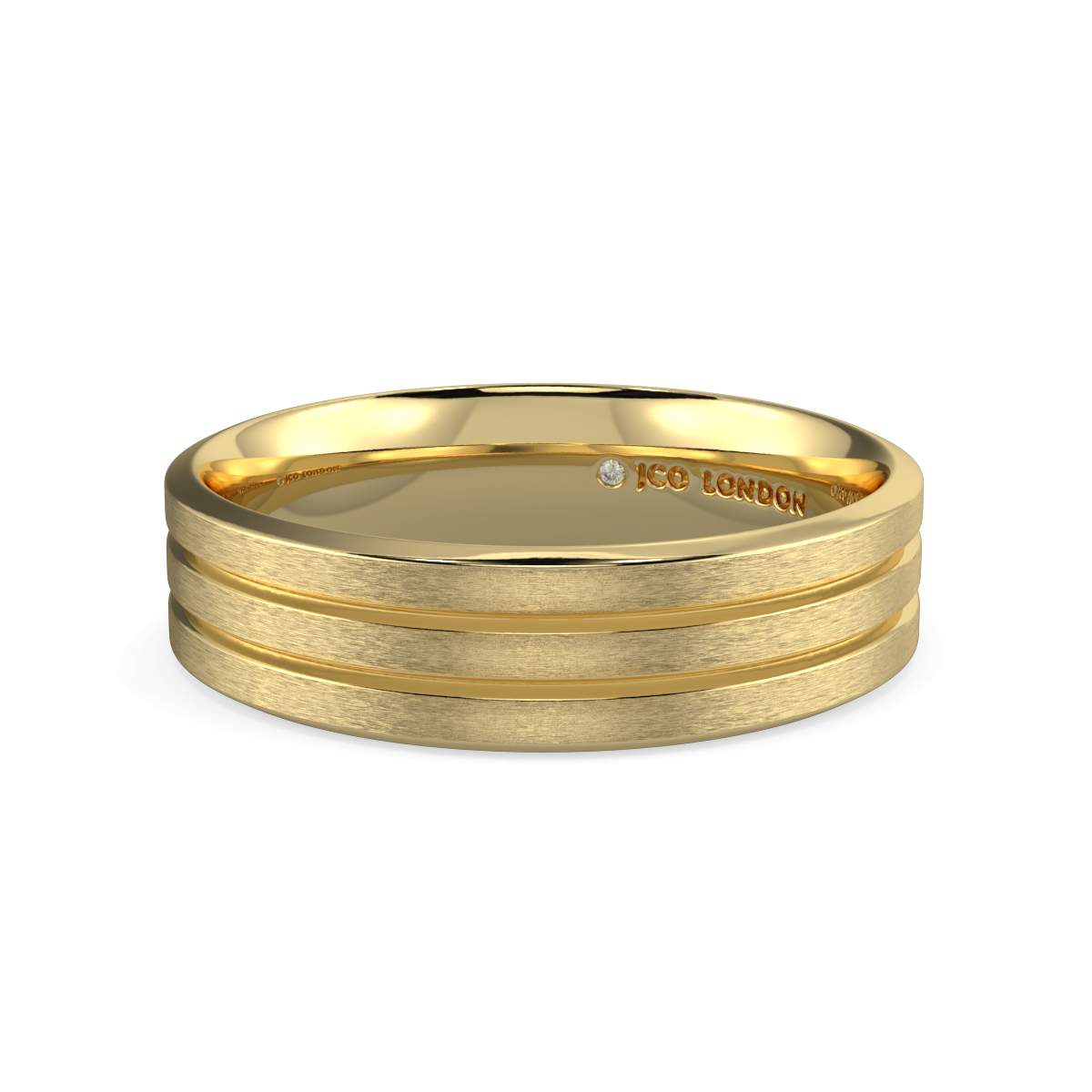 Flat Court Plain Wedding Band