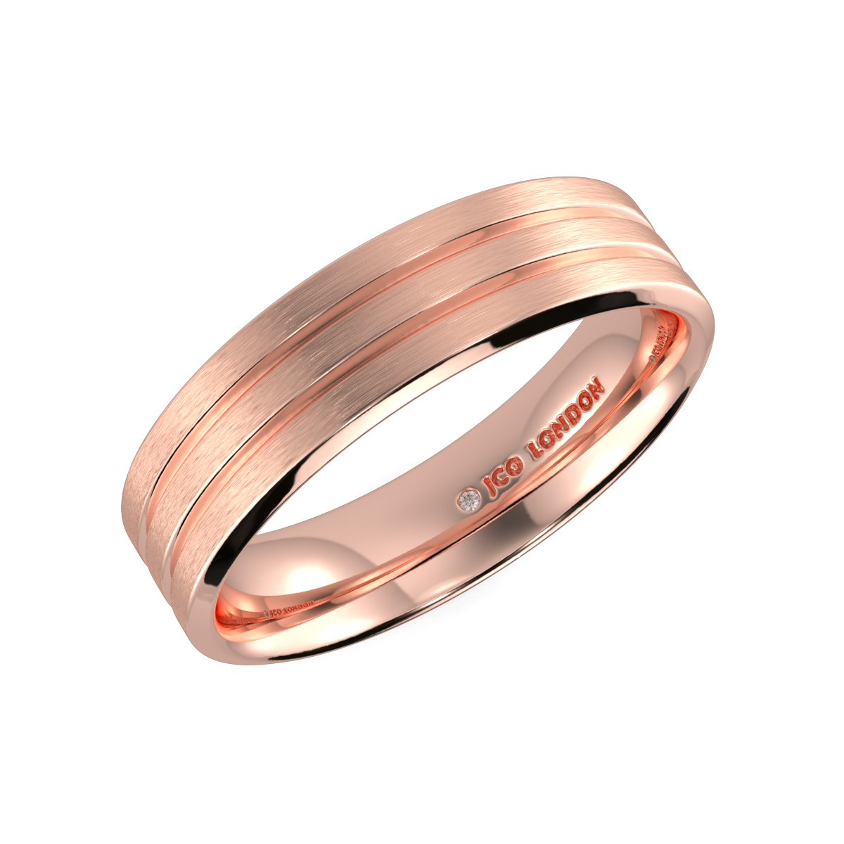 Flat Court Plain Wedding Band