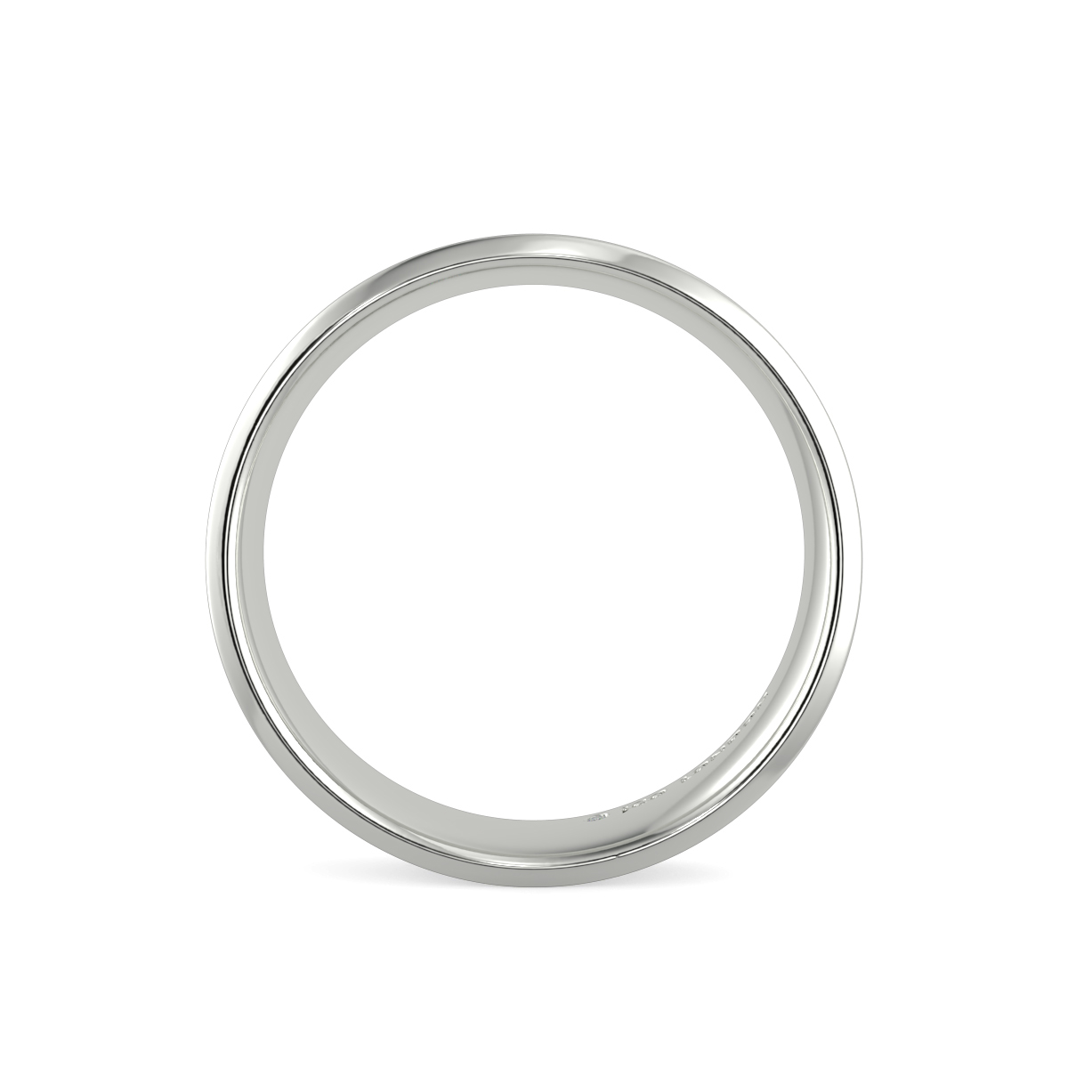 Flat Court Plain Wedding Band