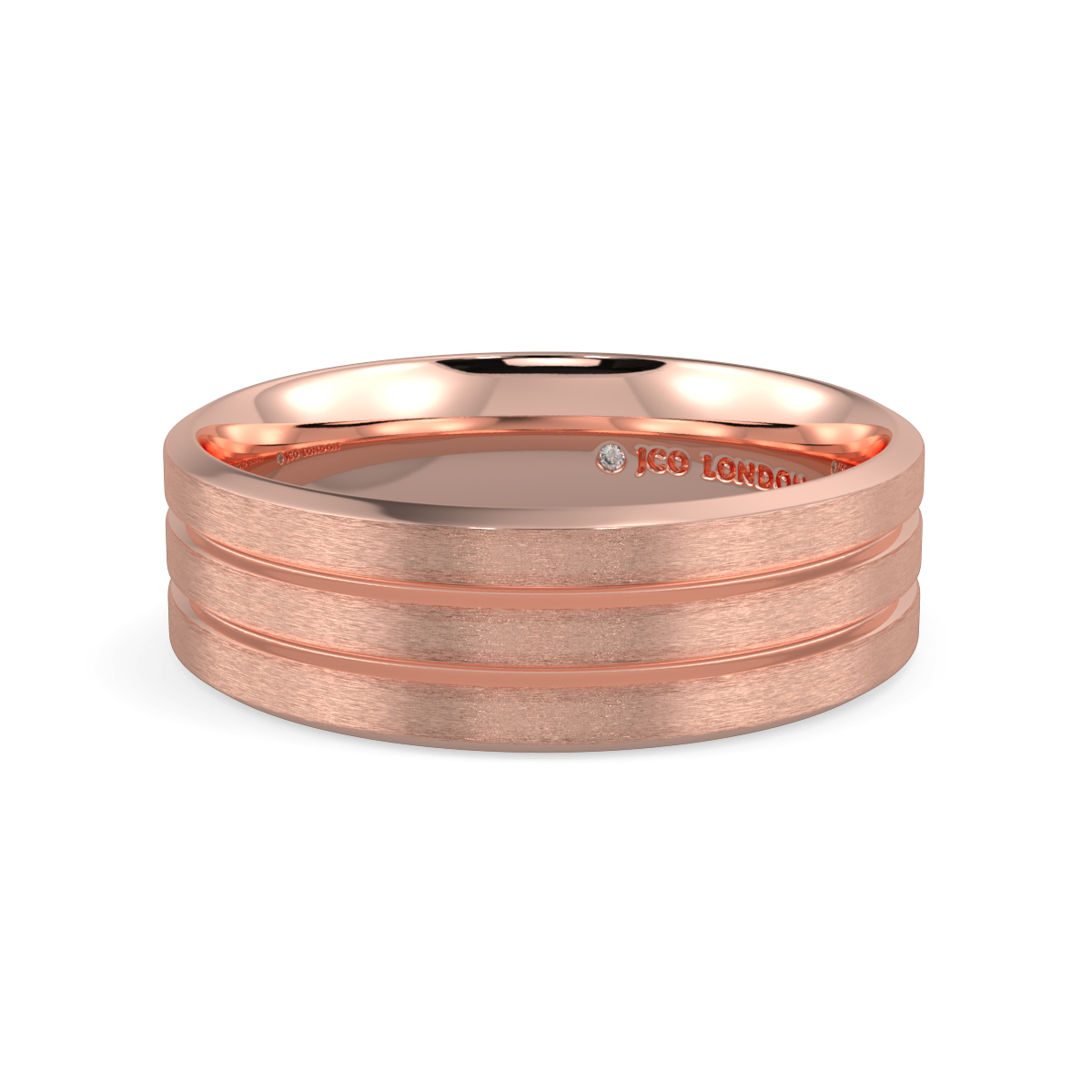Flat Court Plain Wedding Band