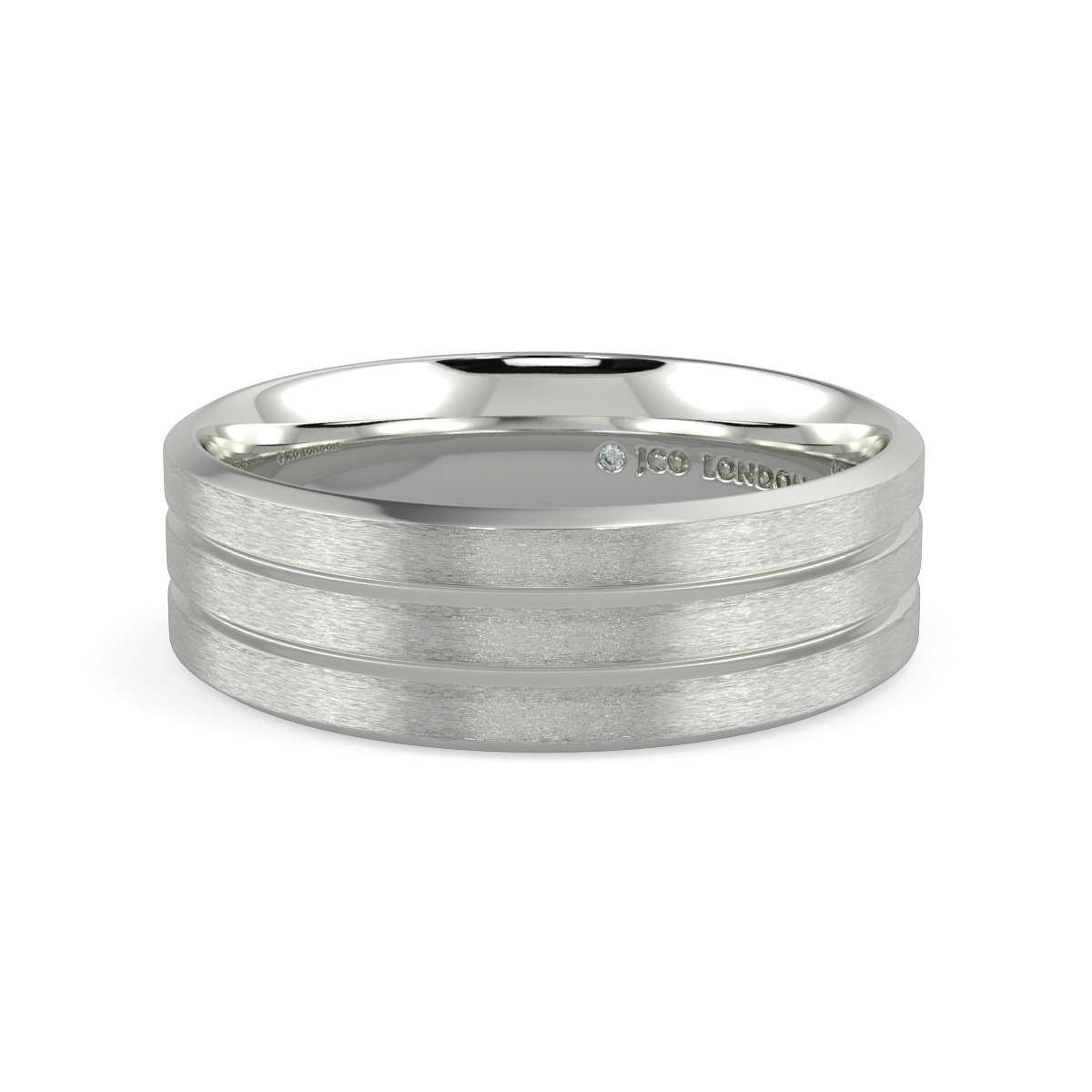 Flat Court Plain Wedding Band