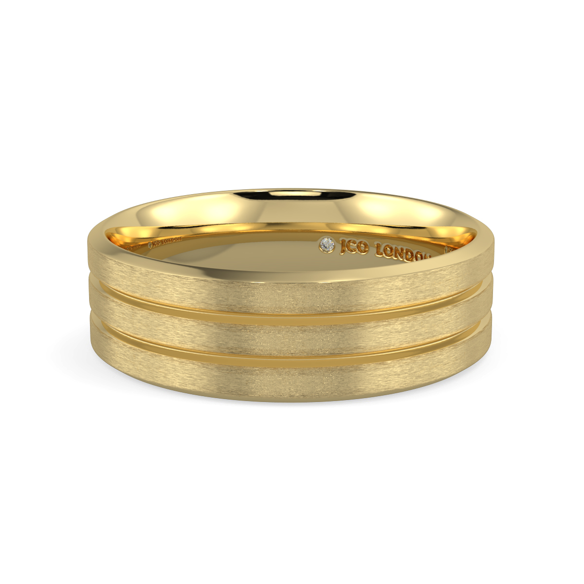 Flat Court Plain Wedding Band