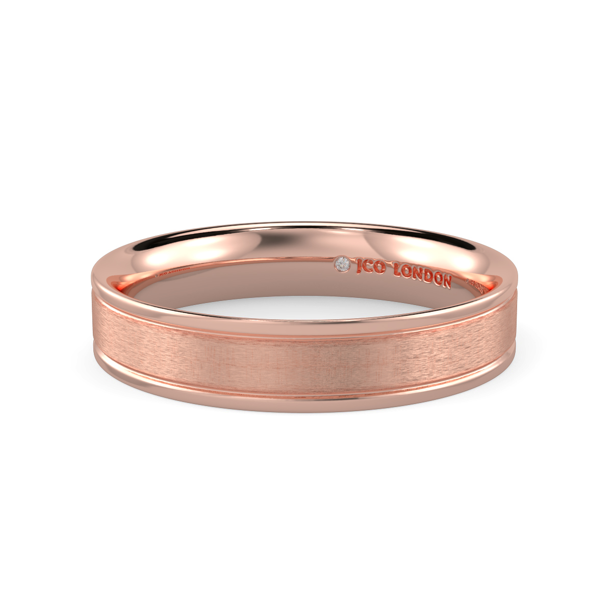 Flat Court Plain Wedding Band