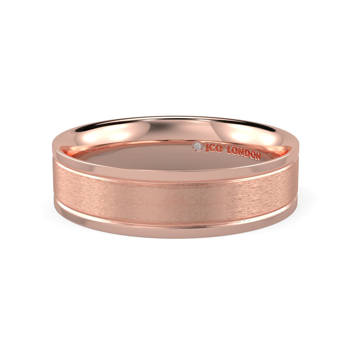 Flat Court Plain Wedding Band