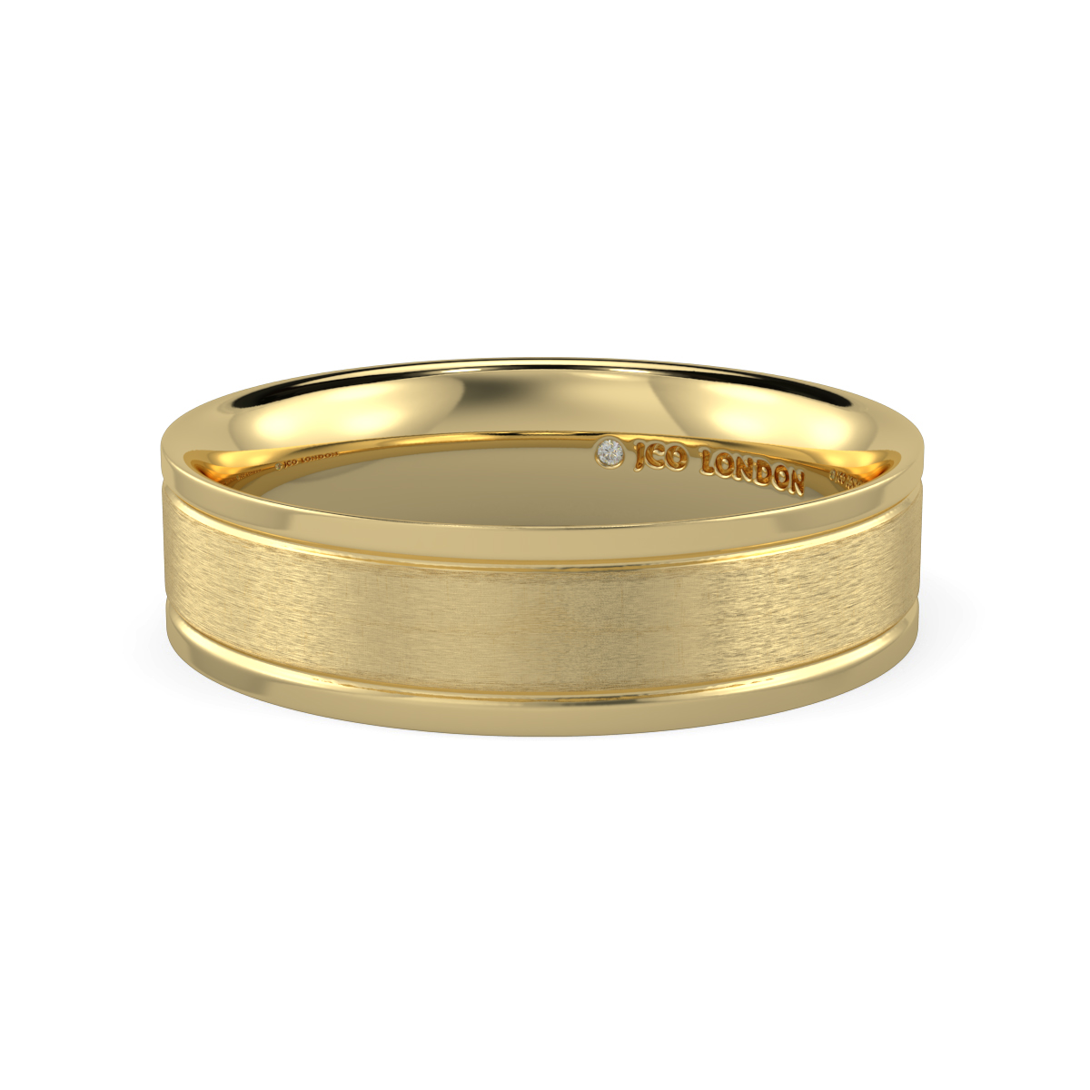 Flat Court Plain Wedding Band