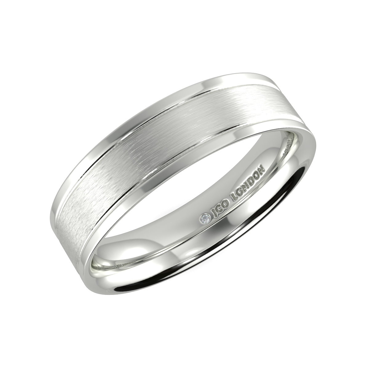 Flat Court Plain Wedding Band